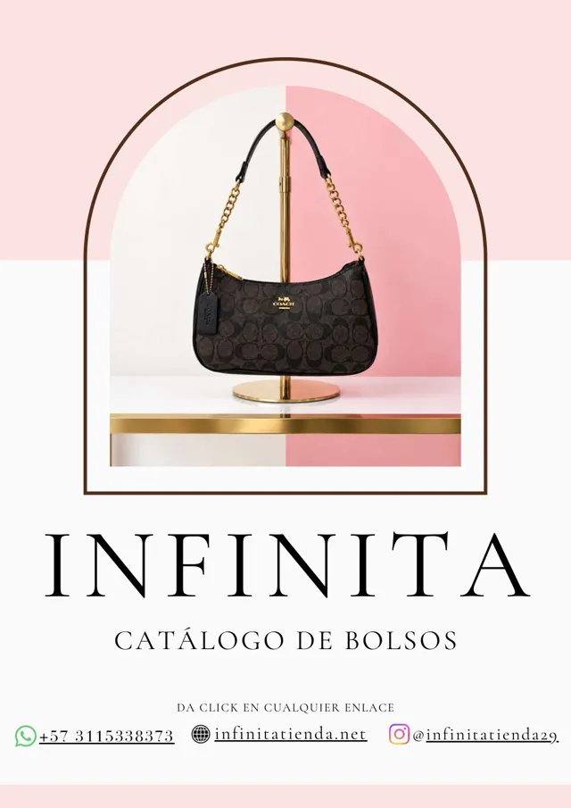 Portada del catálogo de bolsos Infinita
